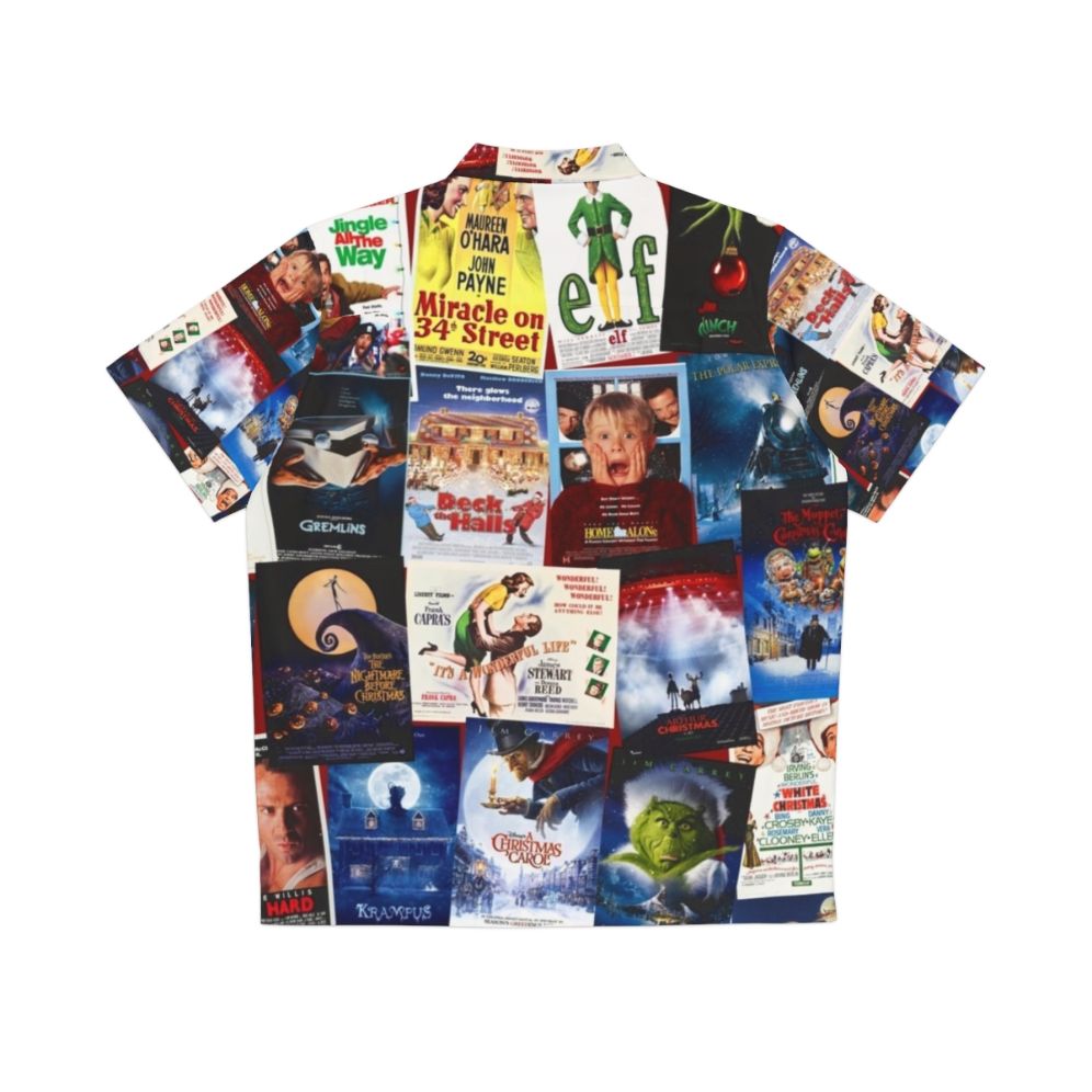 Christmas Film Collage Hawaiian Shirt - Back