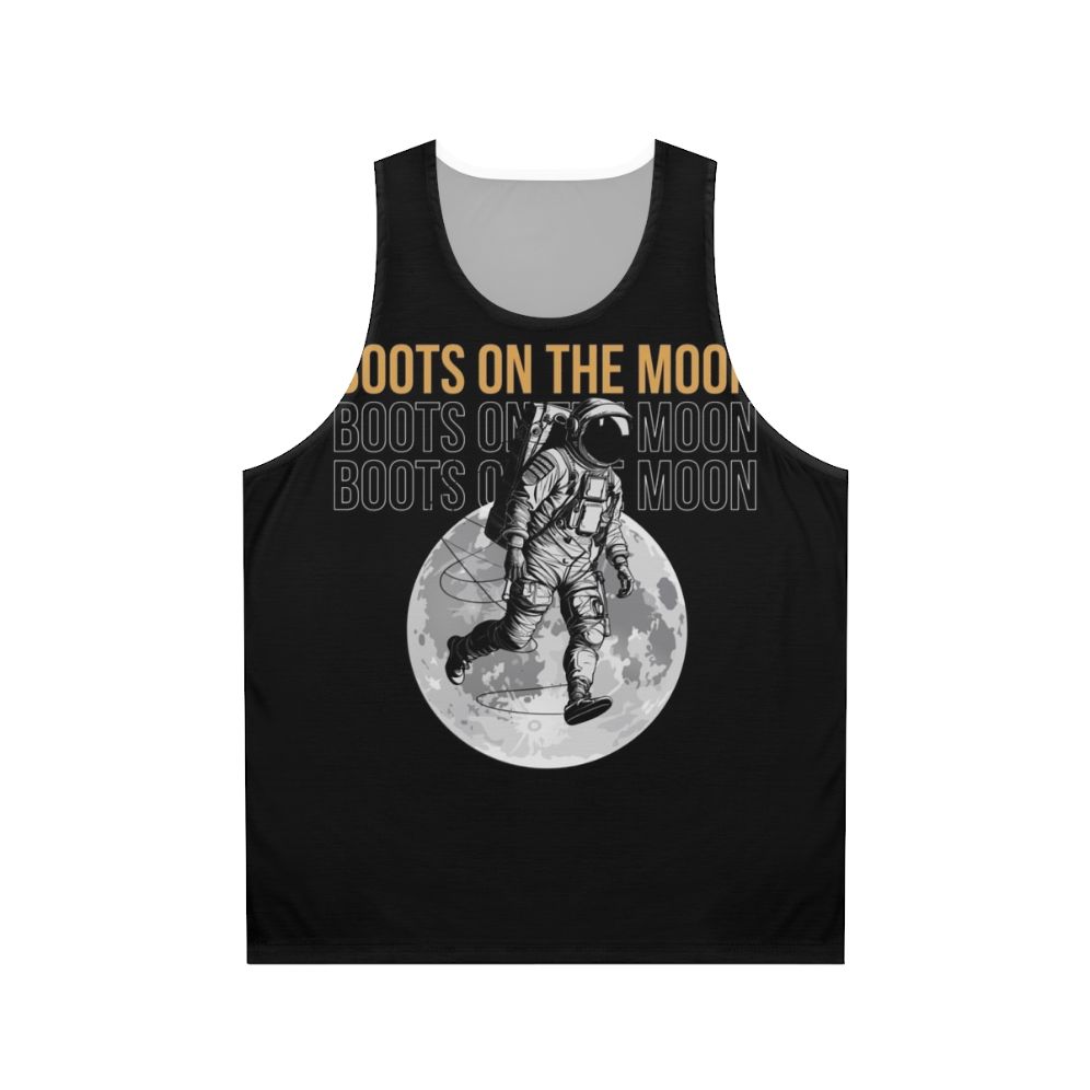 Space Force Boots on the Moon Unisex Tank Top