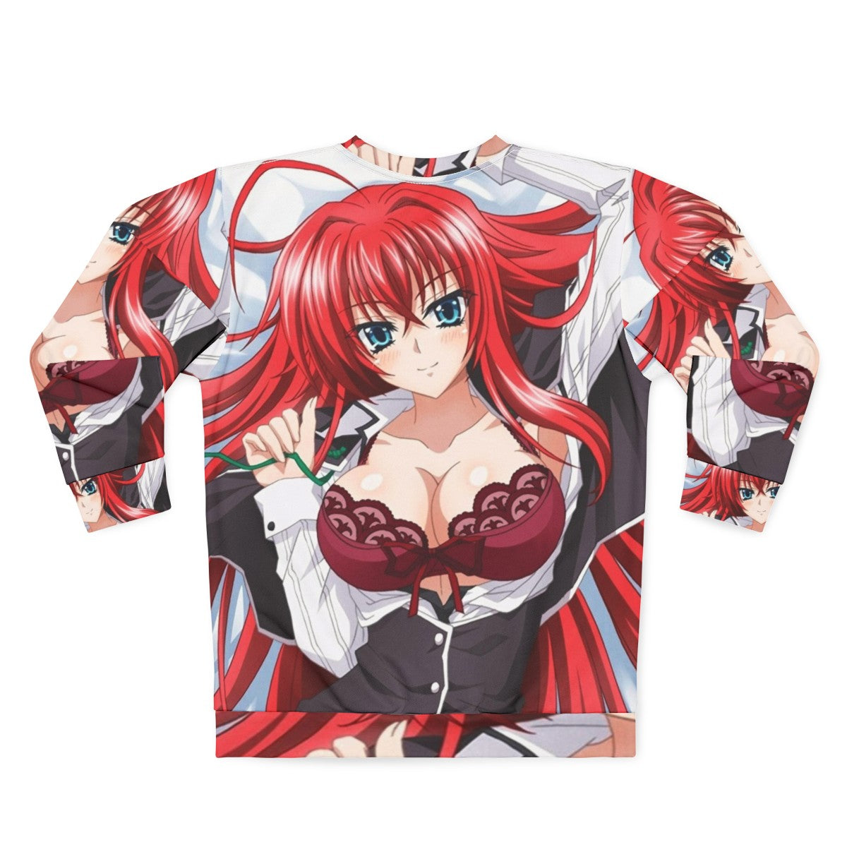 Rias Gremory inspired anime sweatshirt - Back