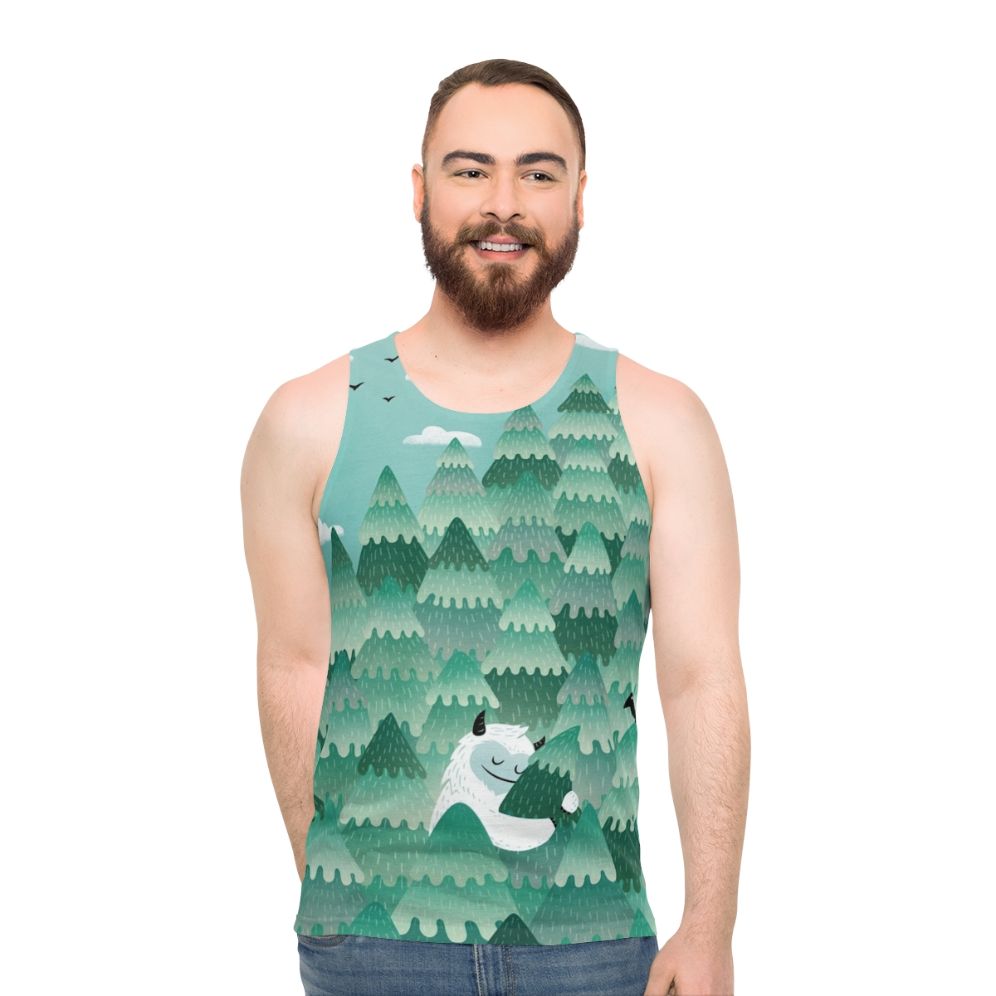 Tree hugger nature inspired unisex tank top - men