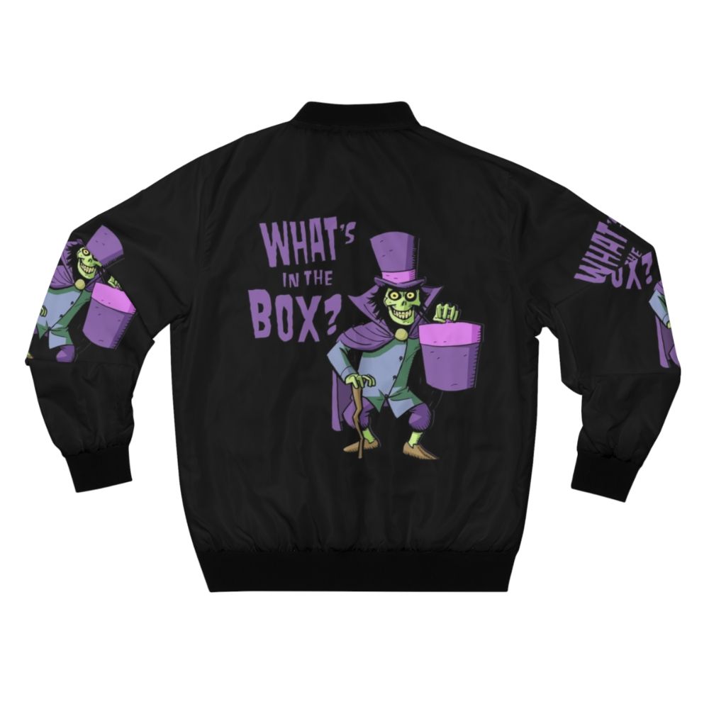 Haunted bomber jacket with a spooky ghost design - Back