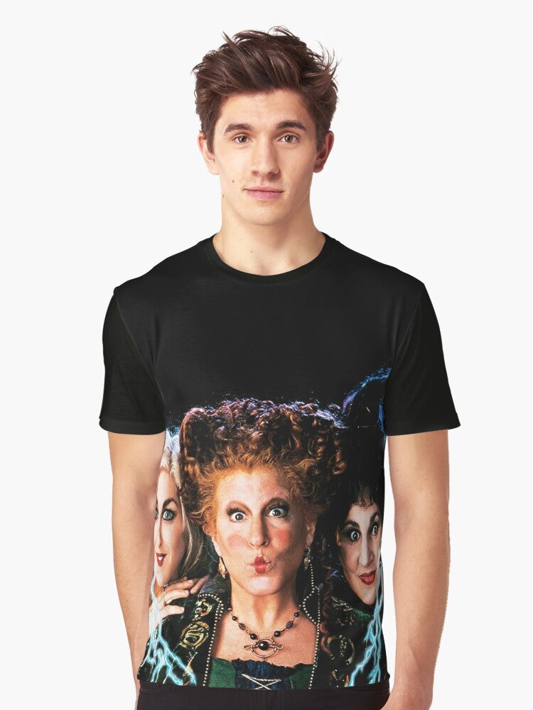 Hocus Pocus graphic t-shirt featuring a spooky and magical design - Men