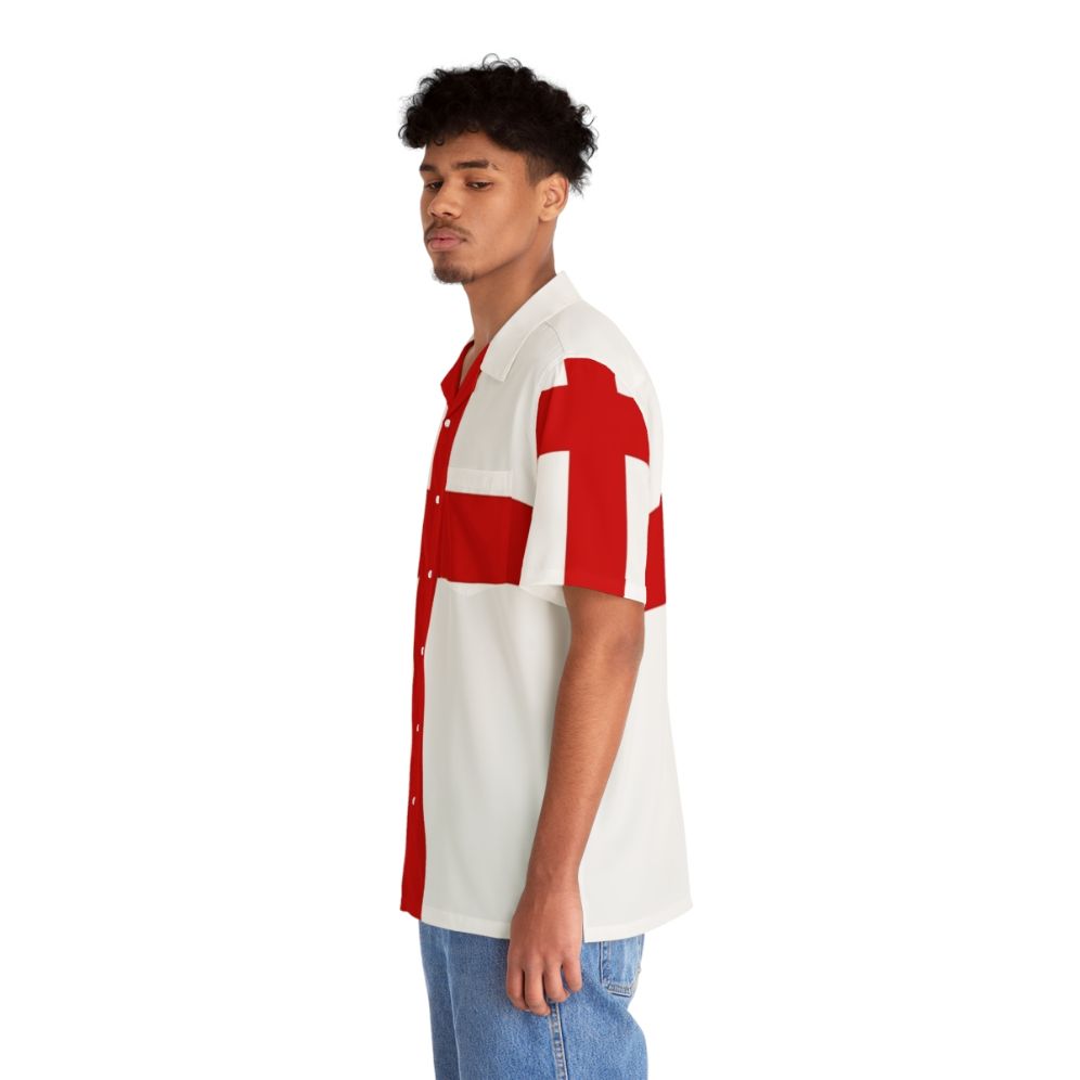 England St George Cross Hawaiian Shirt - People Left