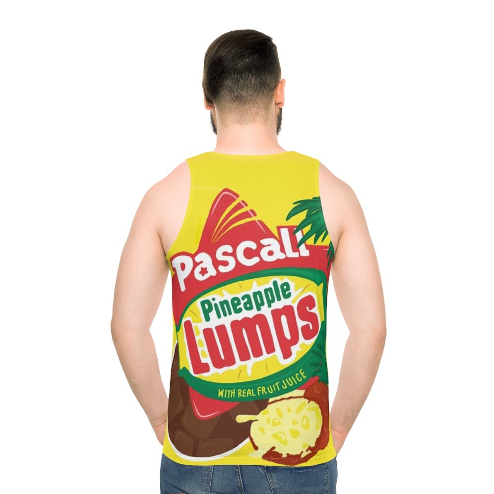 Pineapple Lumps New Zealand Candy Unisex Tank Top - men back