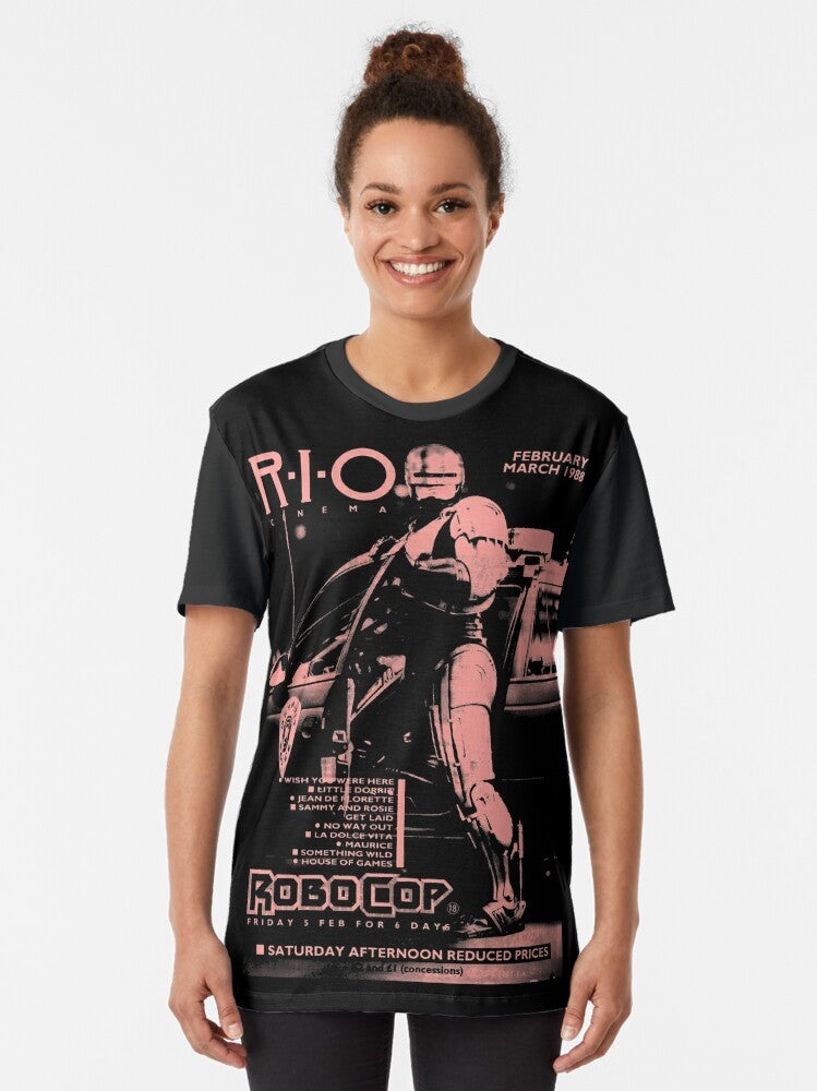 Retro 1988 Rio Cinema Graphic T-Shirt - Women