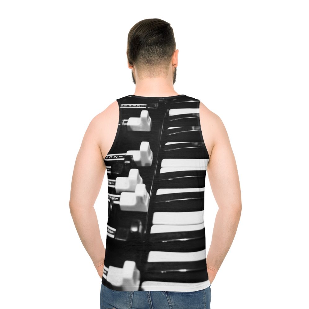 Hammond B3 organ music tank top - men back