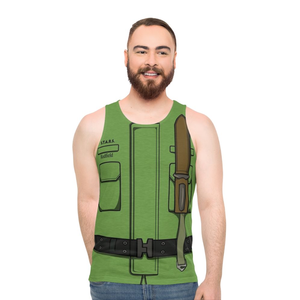 Resident Evil STARS Chris Redfield Unisex Tank Top - men