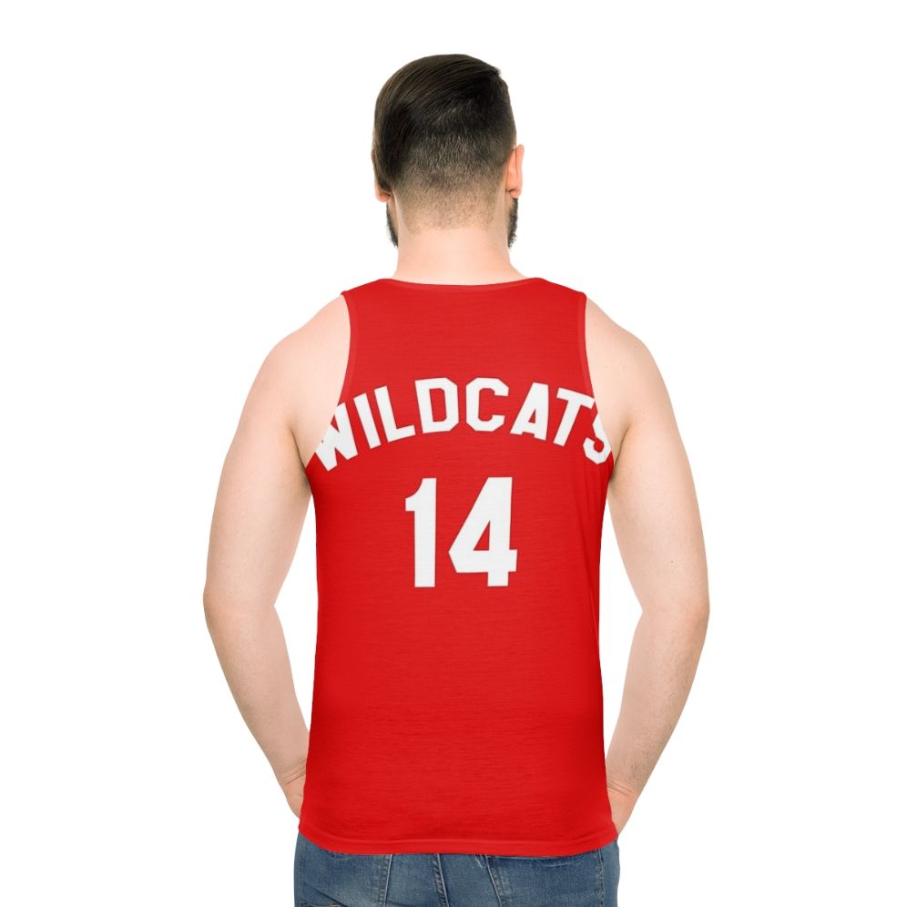 High School Musical Wildcats Basketball Sports Unisex Tank Top - men back