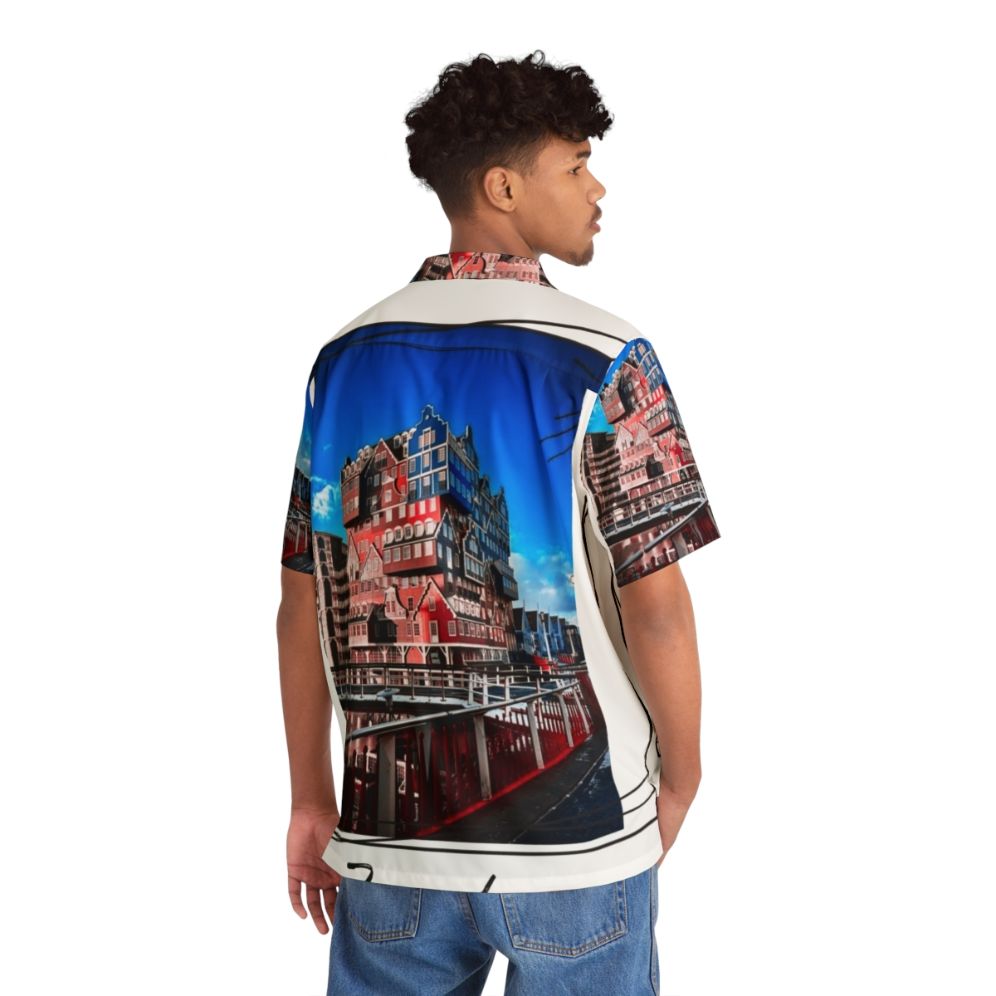 Zaandam City in Holland Hawaiian Shirt - People Back