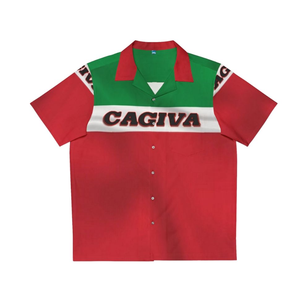 Cagiva Italian Flag Hawaiian Shirt