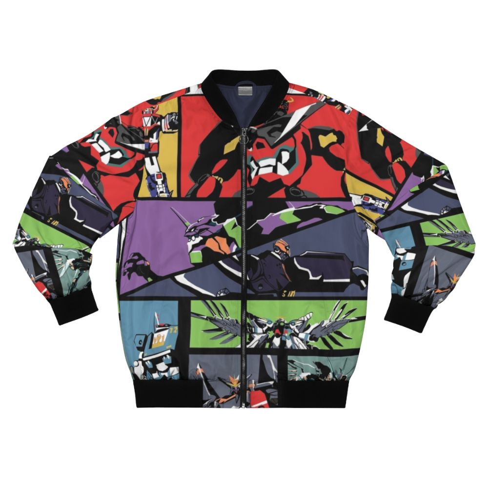 Anime inspired super robot mecha bomber jacket