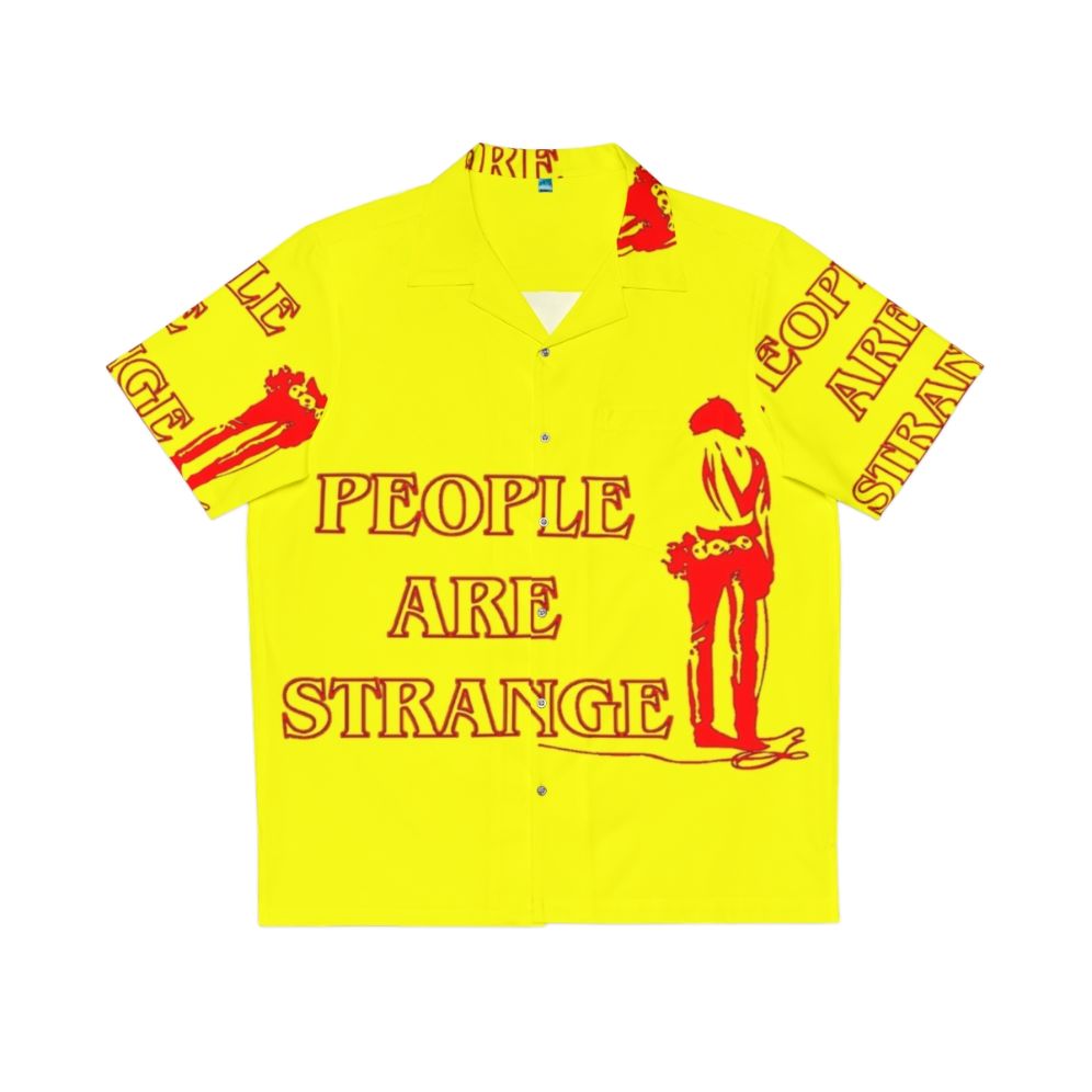 People Are Strange Hawaiian Shirt with The Doors music and Stranger Things inspired design