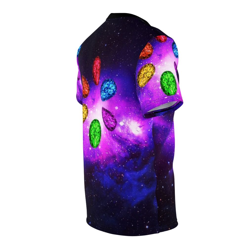 Cosmic Infinity Stones Galaxy Space Themed T-Shirt - men right