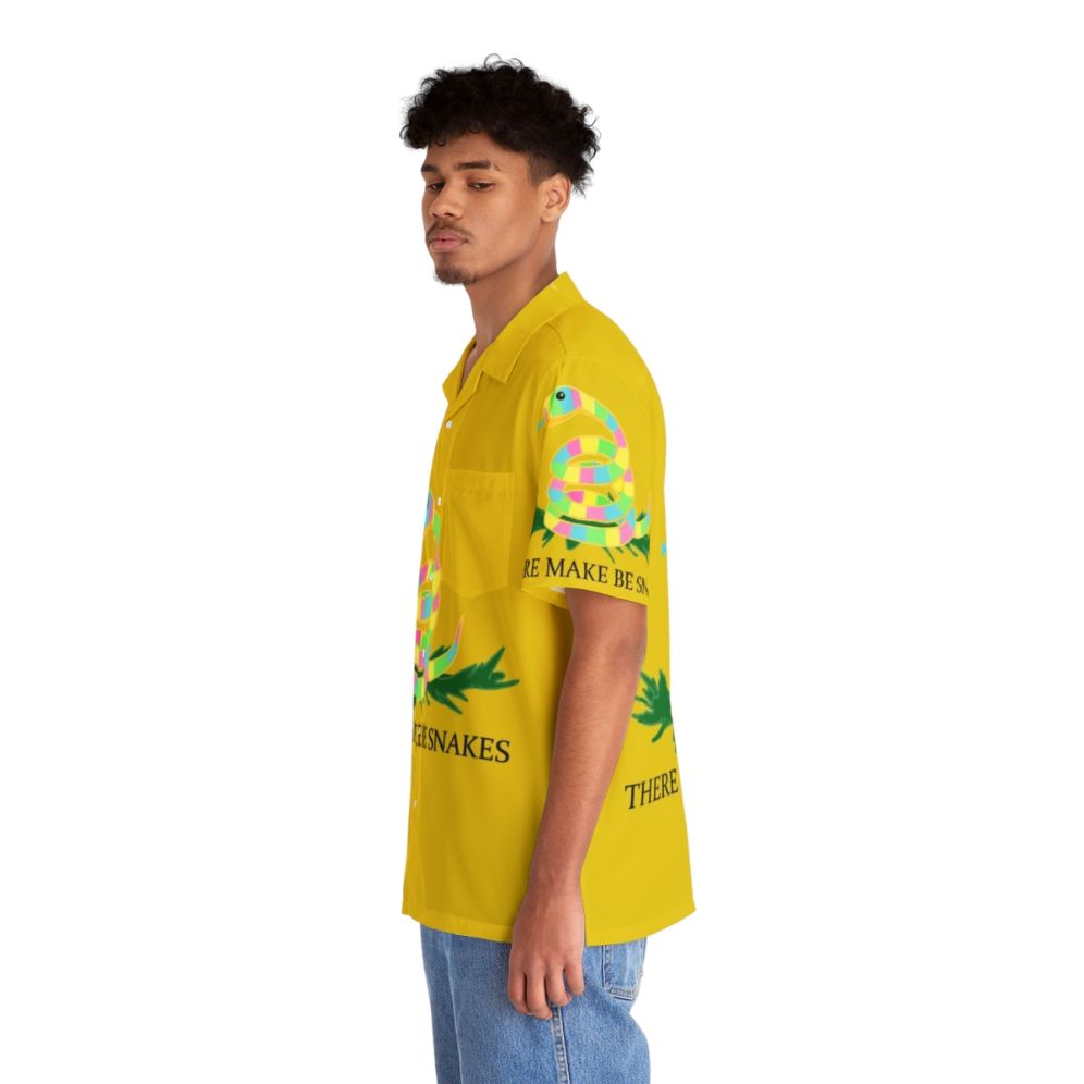 Snakes Pattern Hawaiian Shirt - People Left