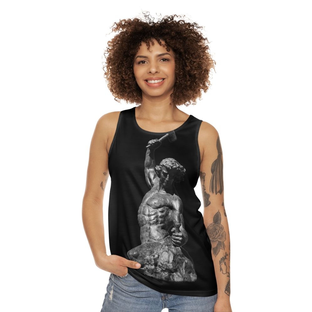 Unisex "Self Made Man" Inspirational Workout Tank Top - women