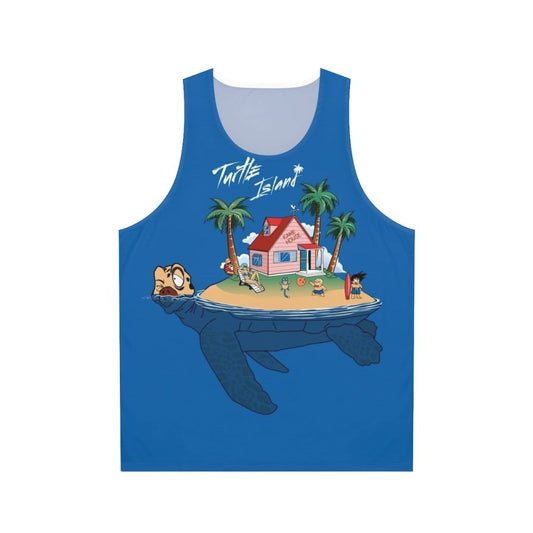 Unisex Turtle Island Tank Top