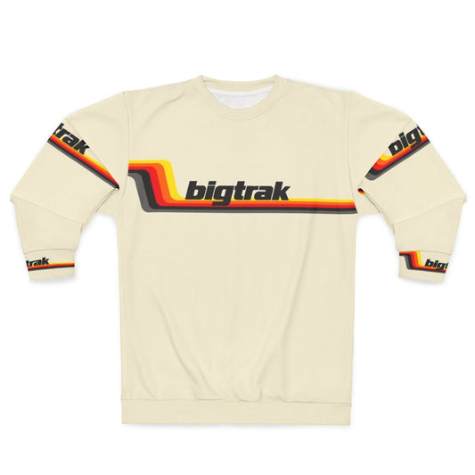 1980s Bigtrak robot tank graphic on sweatshirt