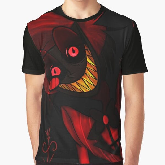 Hazbin Hotel Radio Demon Graphic T-Shirt featuring Alastor the Radio Demon