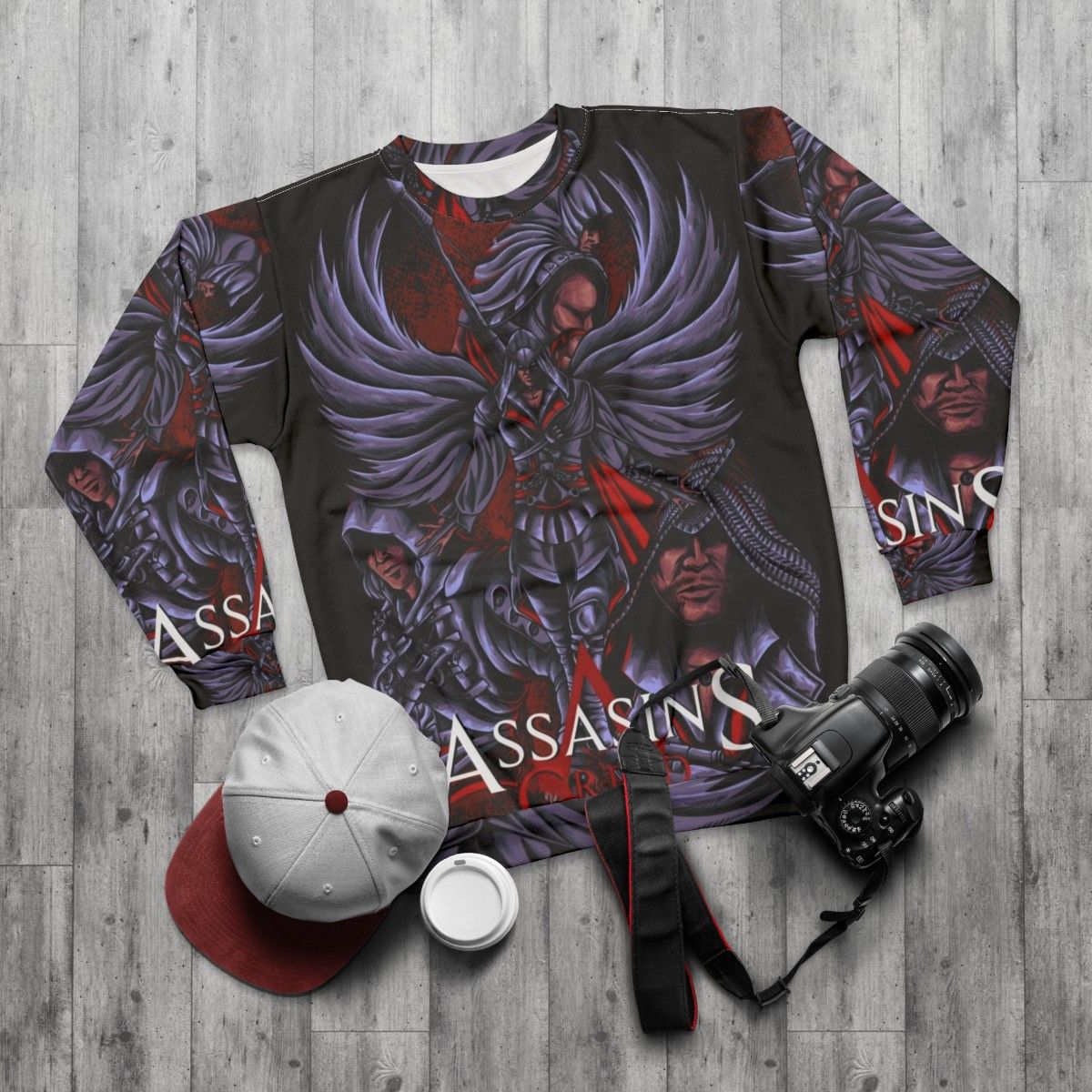 Assassin's Creed Dark Art Sweatshirt - flat lay