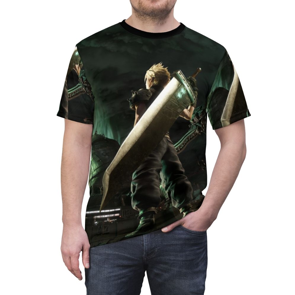 Final Fantasy Cloud Strife Inspired Fan T-shirt - men front