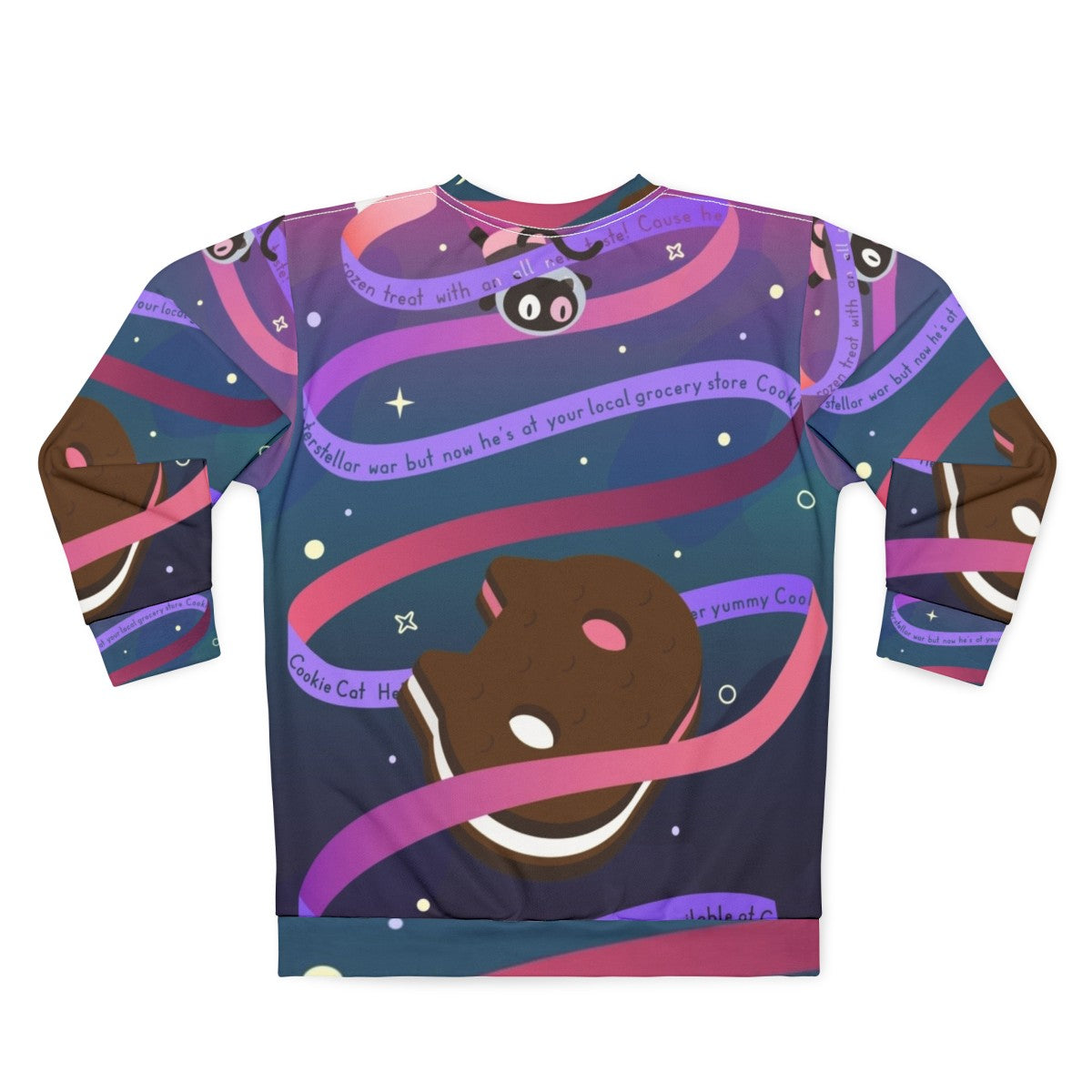 Cookie Cat Sweatshirt featuring the beloved character from Steven Universe - Back