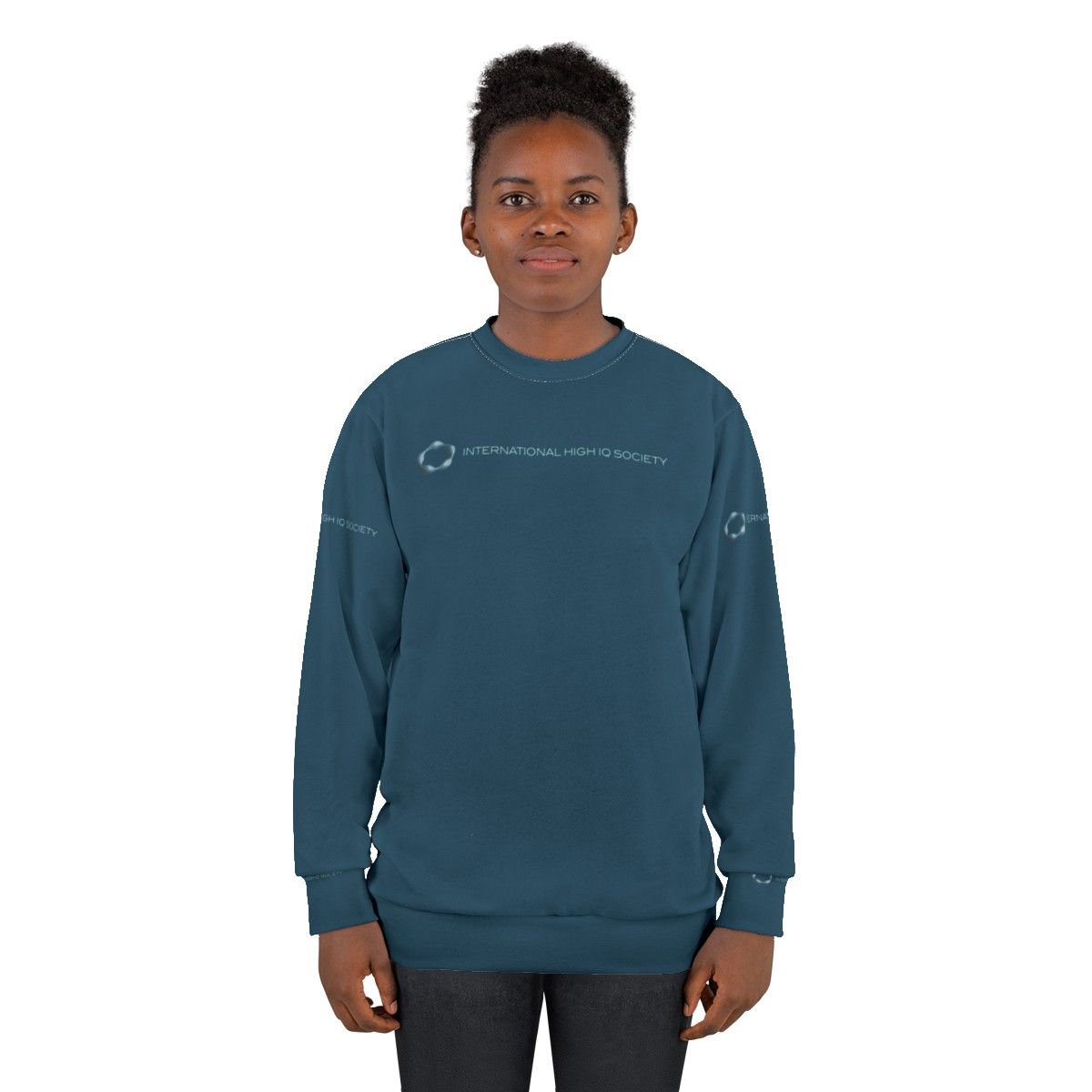 High IQ Society Blue Sweatshirt - women