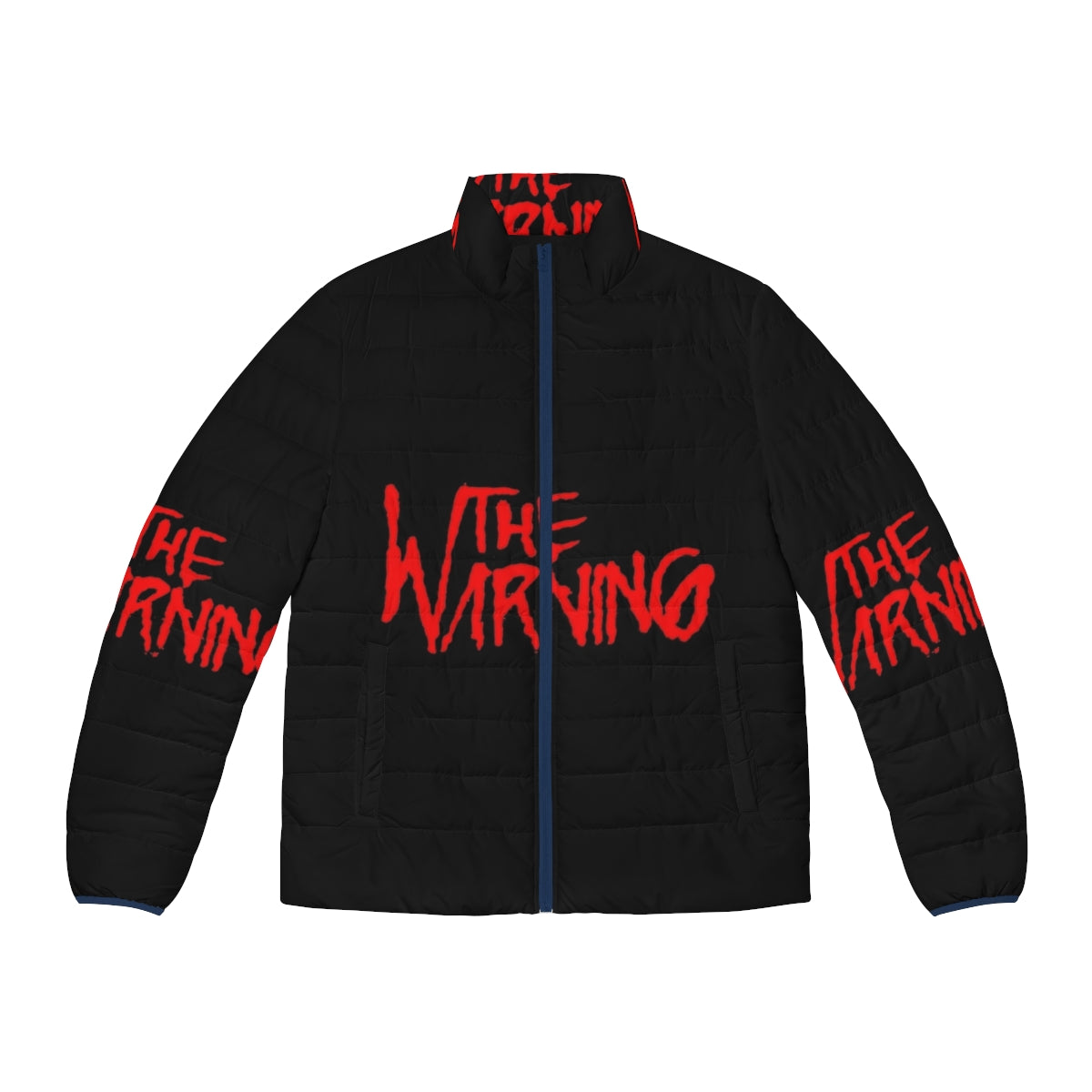 The Warning Mexican Rock Band Puffer Jacket with band logo