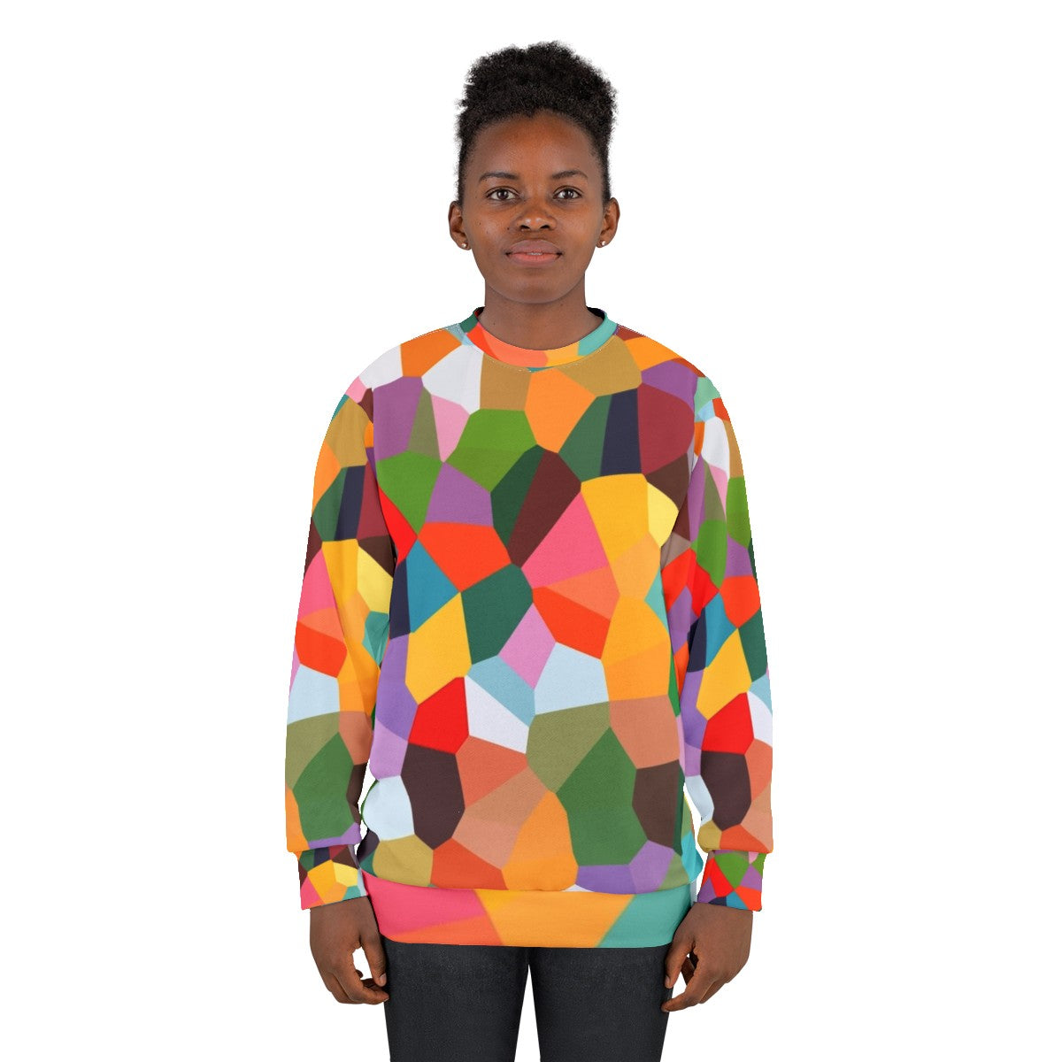 Voronoi Sweatshirt - Abstract Australian Fashion Design by Stephen Baxter - women