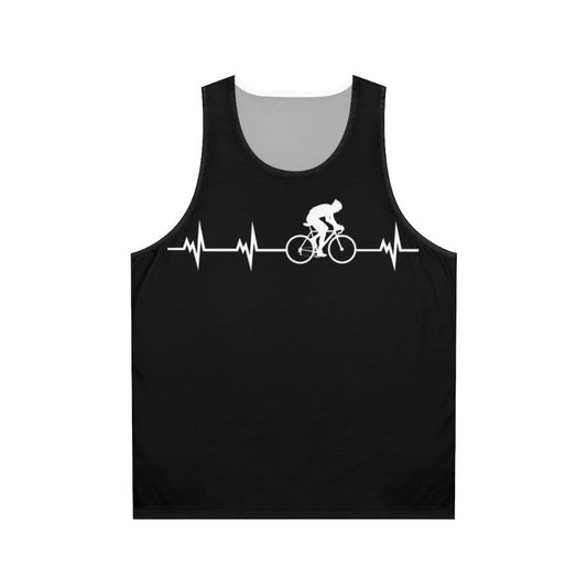 Cycling Heartbeat Unisex Tank Top