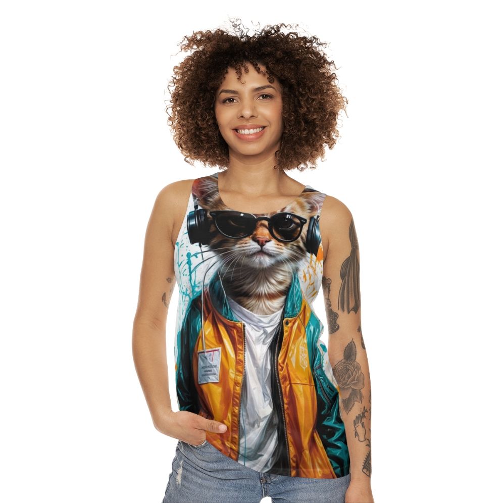 Dance Cat Unisex Tank Top - women