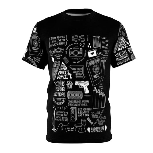 Collage design black and white The Strokes band t-shirt