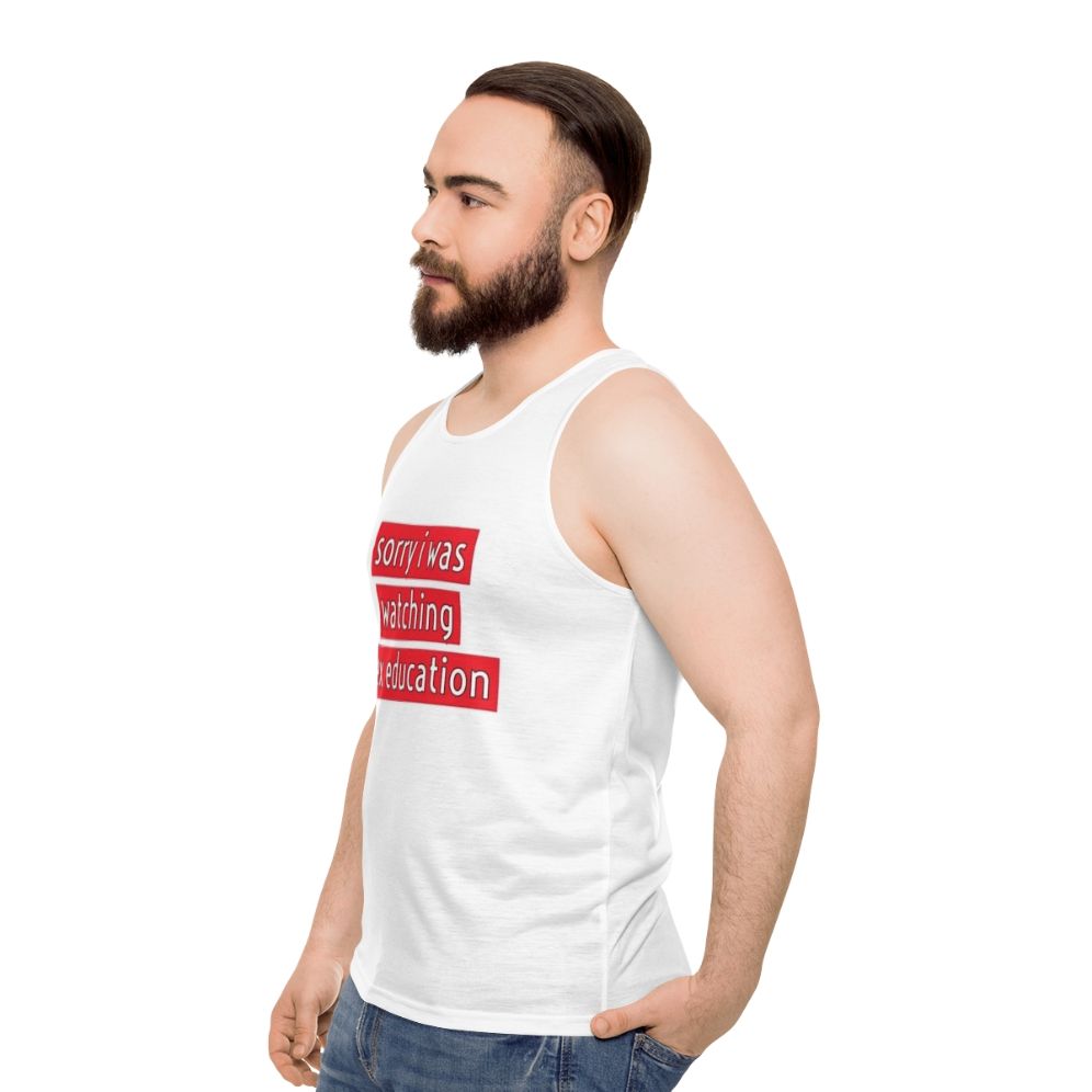 Sex Education Netflix Unisex Tank Top - men side