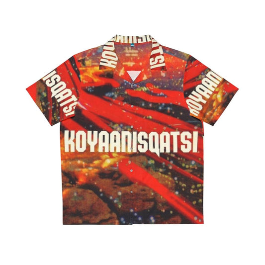 Koyaanisqatsi Hawaiian Shirt featuring imagery from the documentary film