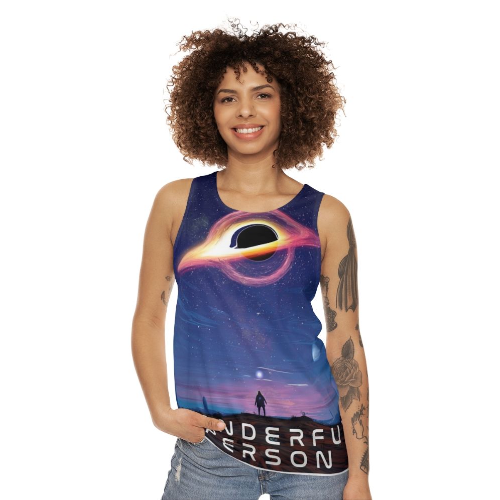 Galaxy space unisex tank top - women