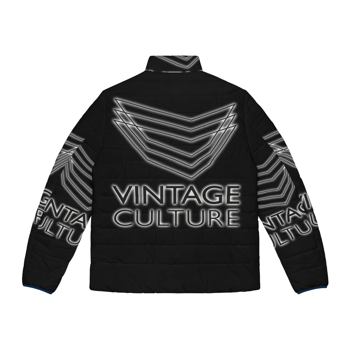 Vintage Culture Puffer Jacket - Stylish and practical apparel for music fans and festival-goers - Back