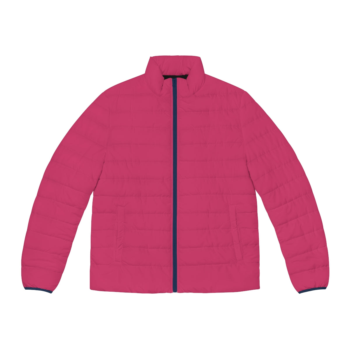 Raspberry Sorbet Puffer Jacket for a Chic Spring Look