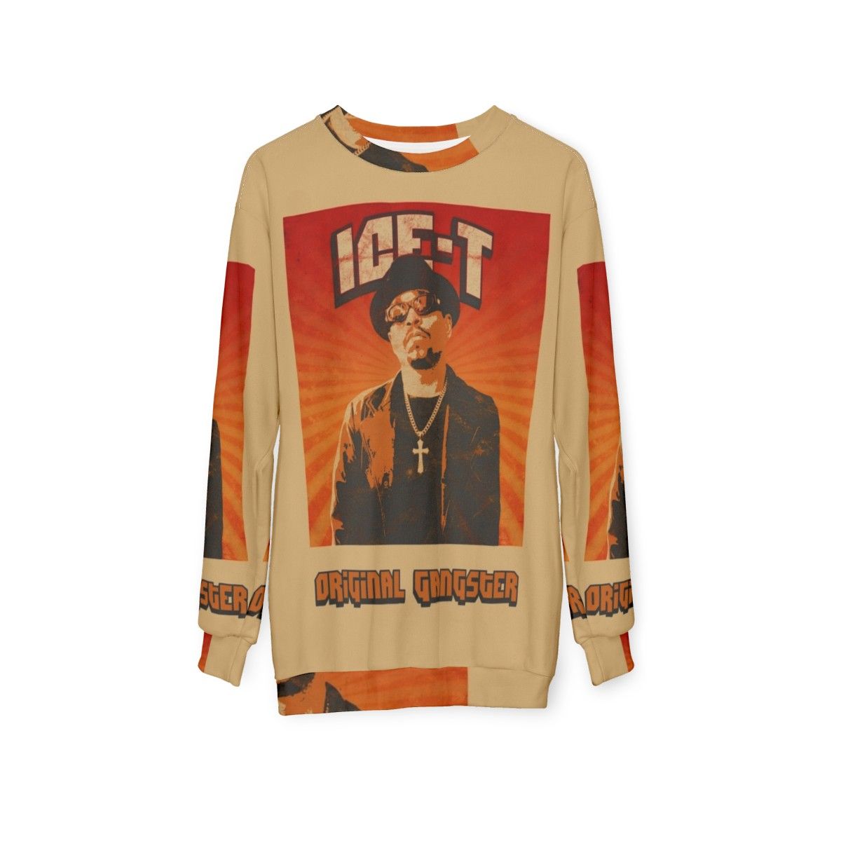 Vintage Ice T Old School Hip Hop Graphic Sweatshirt - hanging