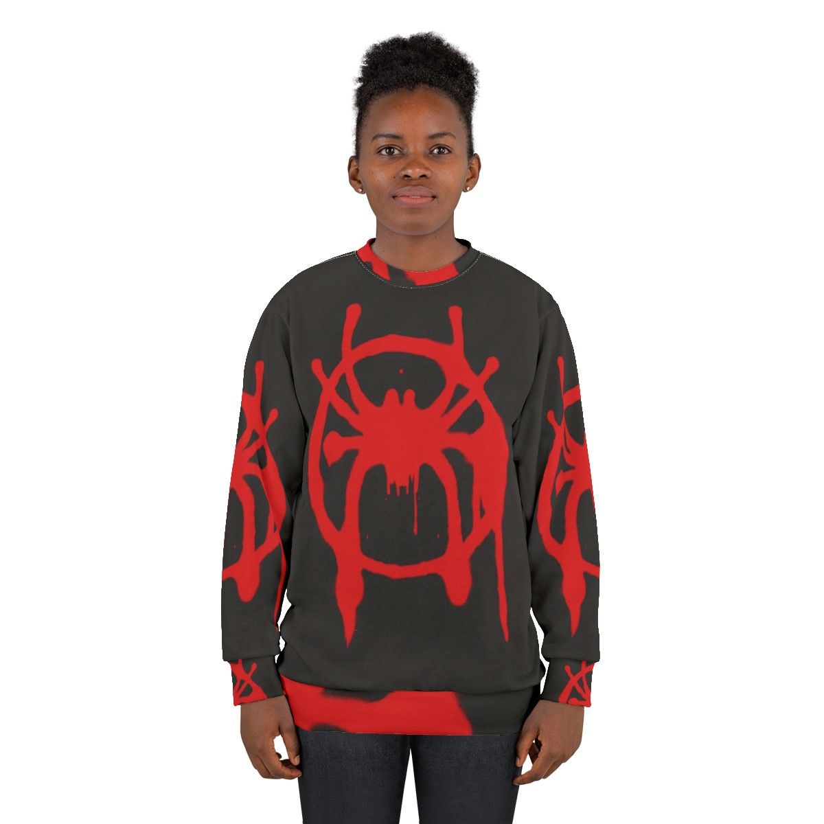 Spider-Verse Sweatshirt with Miles Morales Graphic - women