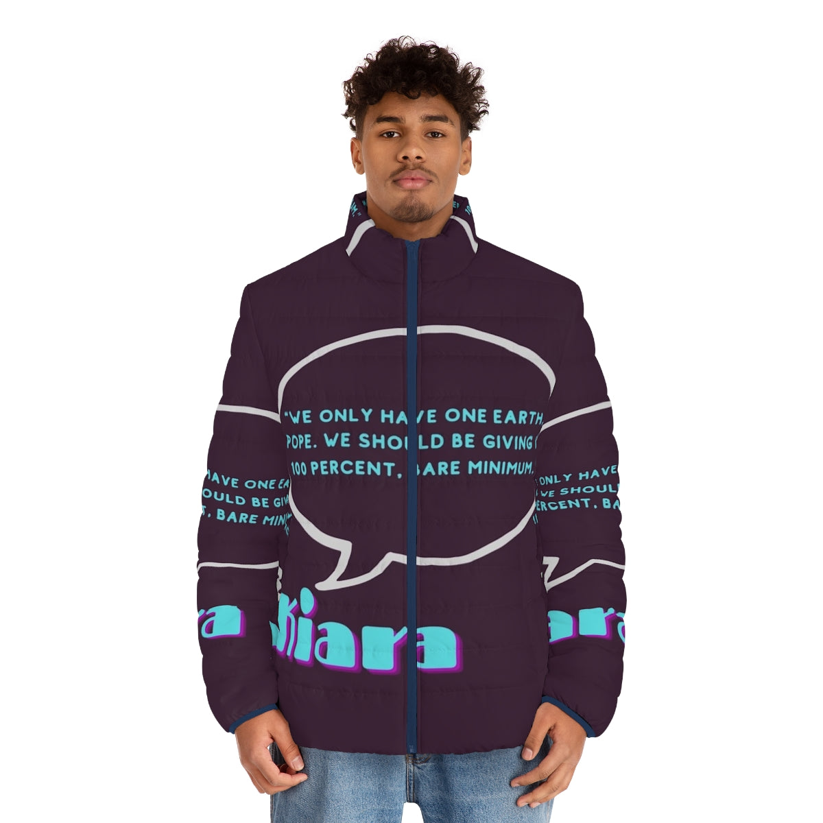 Outer Banks Kiara Puffer Jacket with Quote - men front