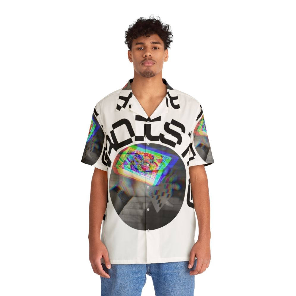 Cardistry Hawaiian Shirt featuring playing cards and magic tricks - People Front