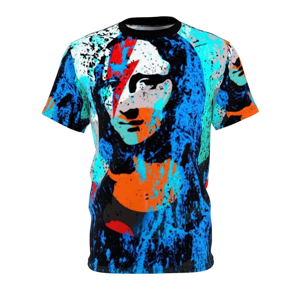 Mona Lisa inspired pop art graphic on a t-shirt