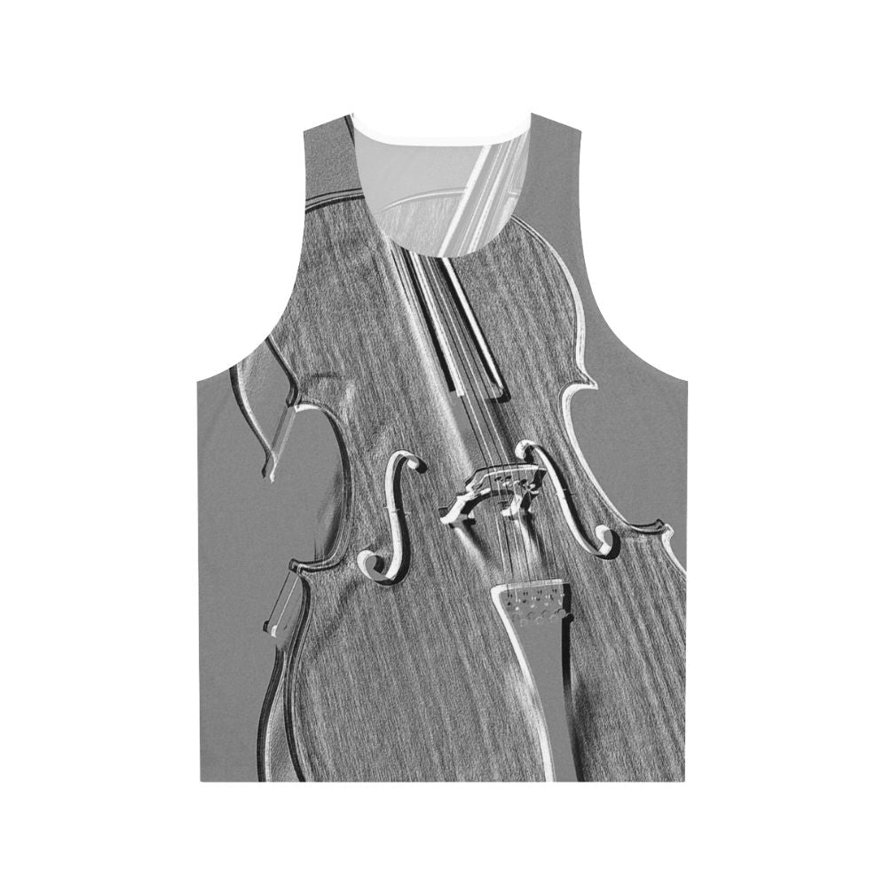 Cello Musician's Grey Tank Top