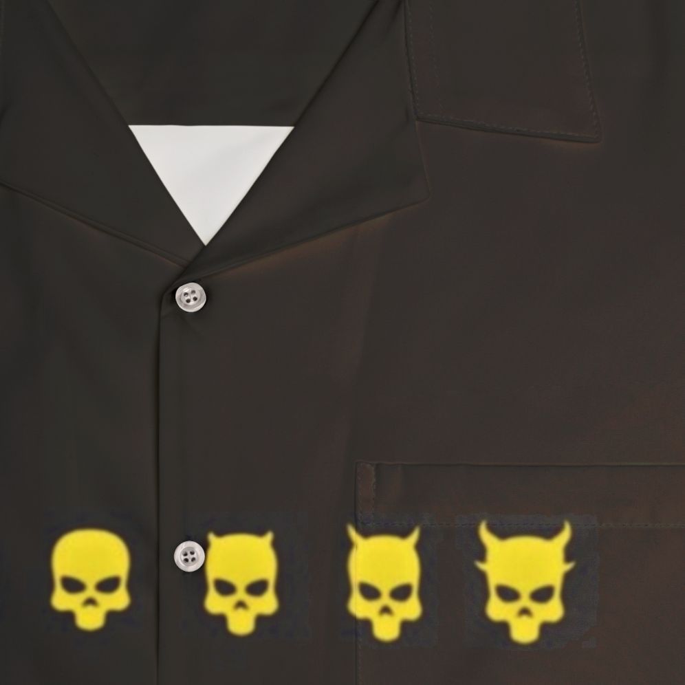 Payday 2 Difficulty Skulls Hawaiian Shirt - Detail