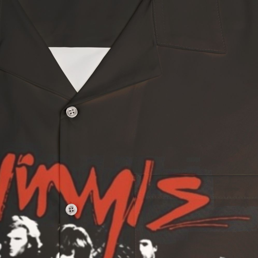 Australian Punk Rock Hawaiian Shirt with Divinyls Logo - Detail