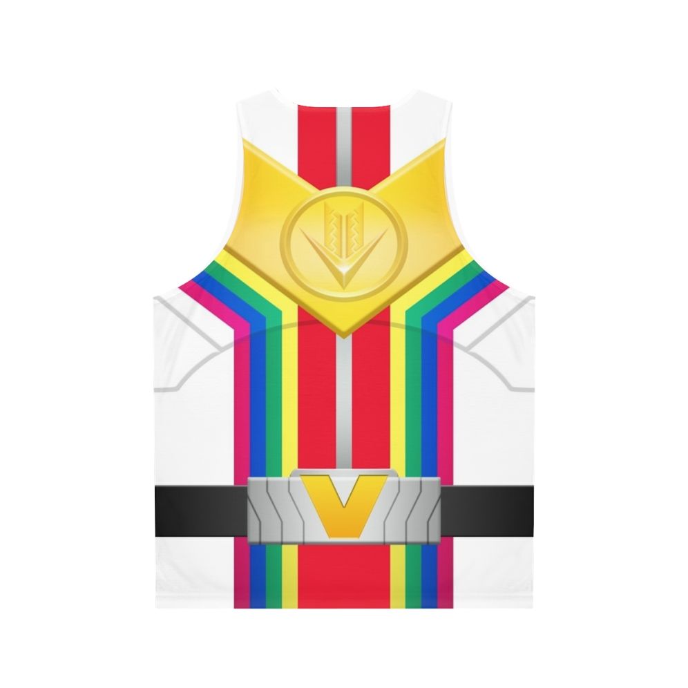 Colorful Unisex Zenkaiser Super Sentai Tank Top - Back