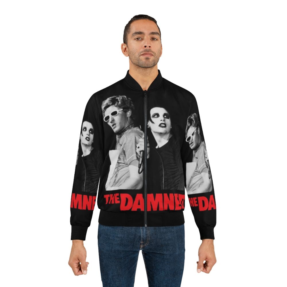 The Damned Punk Bomber Jacket - Celebrate British Punk Rock with this Stylish Jacket - Lifestyle