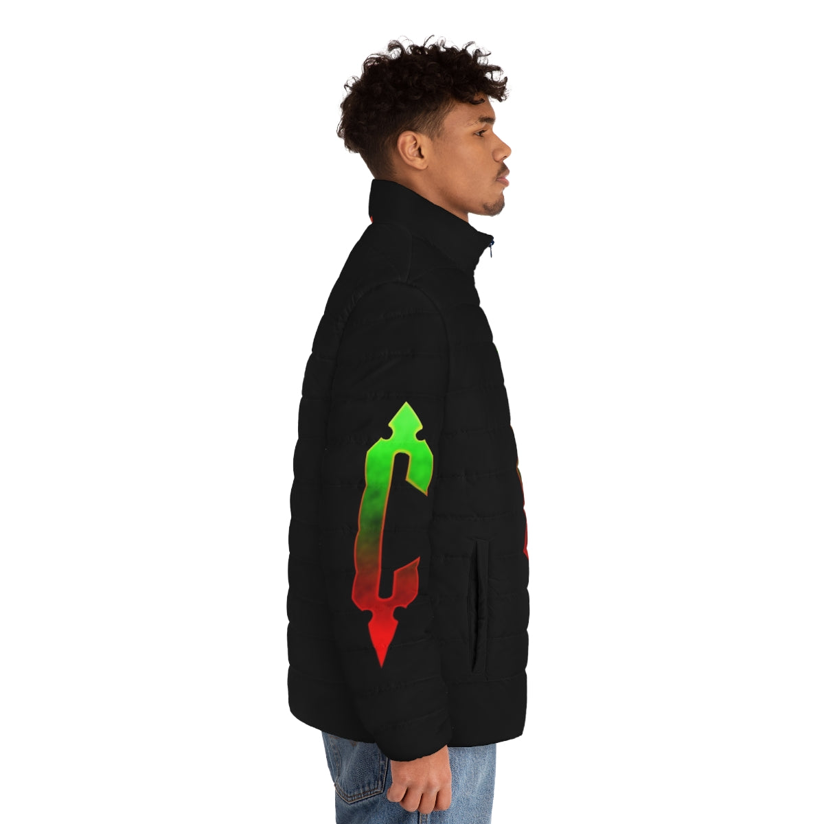 8-Bit Castlevania Puffer Jacket - men side right