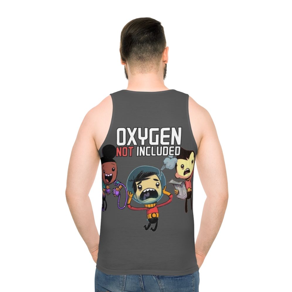 Oxygen Not Included Unisex Gaming Tank Top - men back