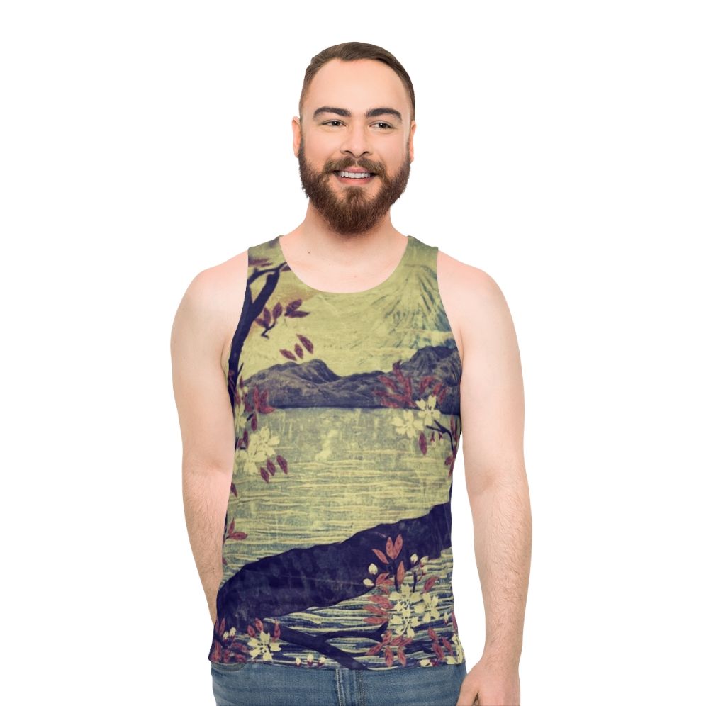 Templing at Hanaui Nature Landscape Unisex Tank Top - men