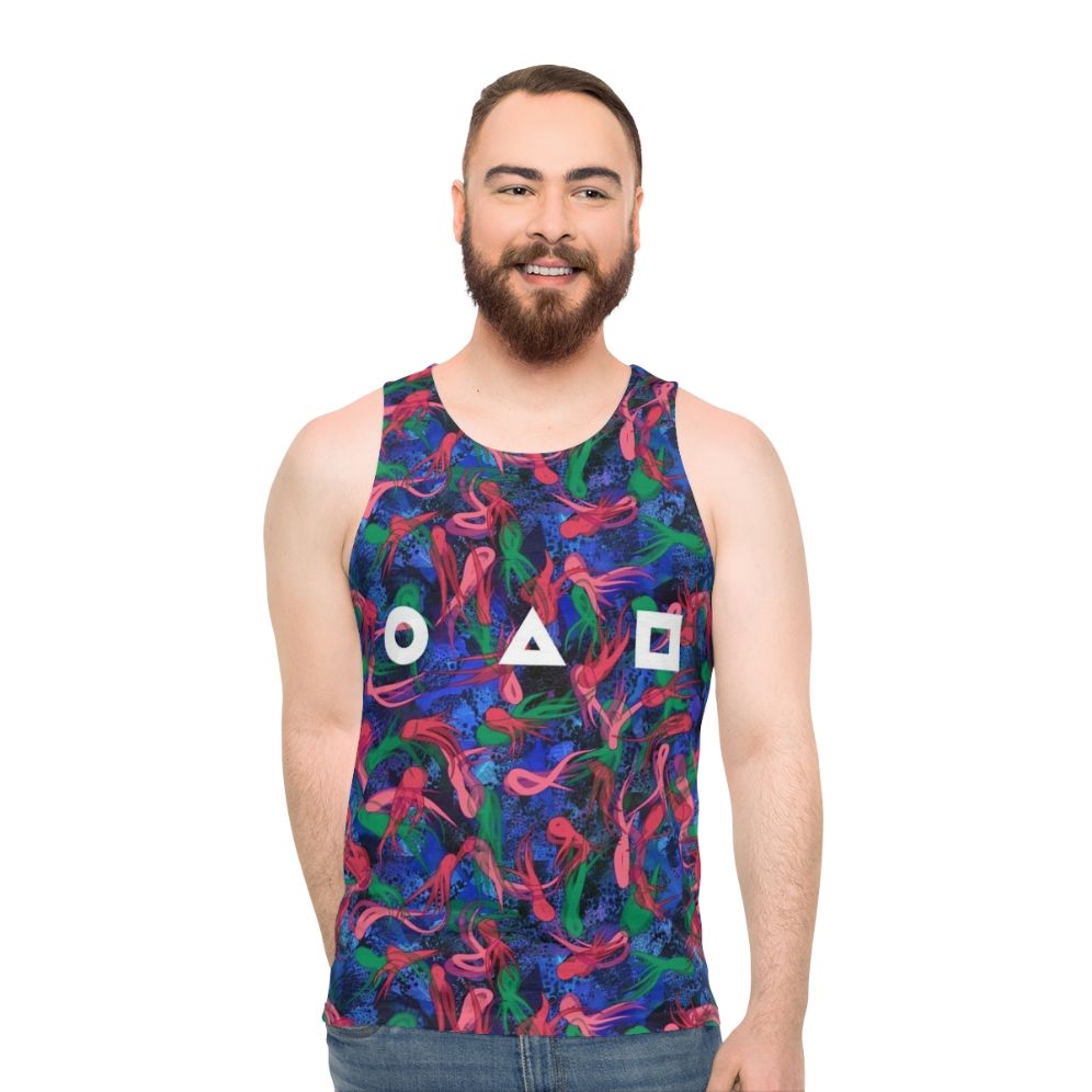 Squid Game Survival Pattern Unisex Tank Top - men